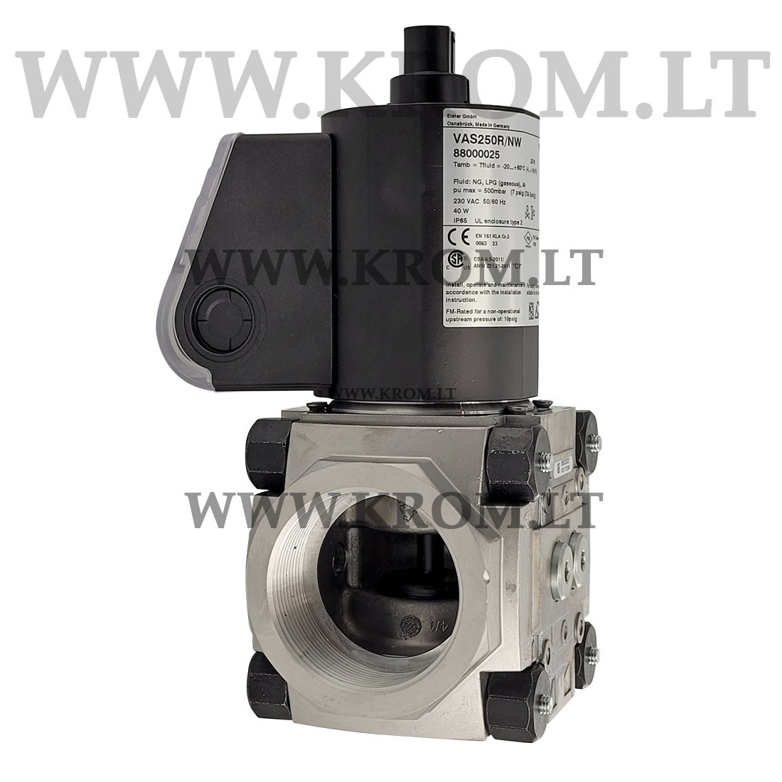 Fast gas solenoid valve VAS 250R/NW