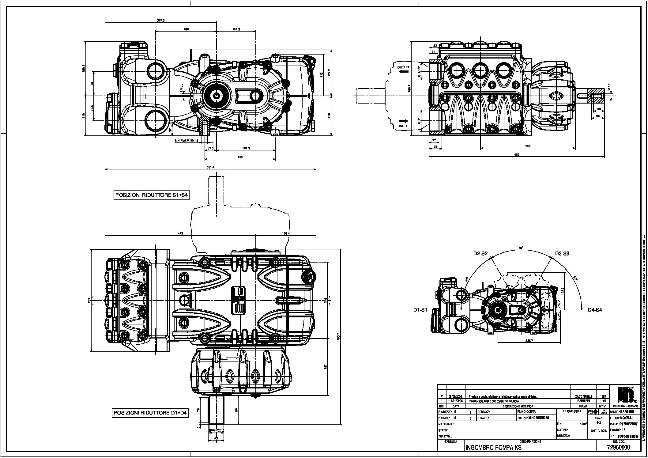 PUMP KS28 R WITHOUT GEARBOX