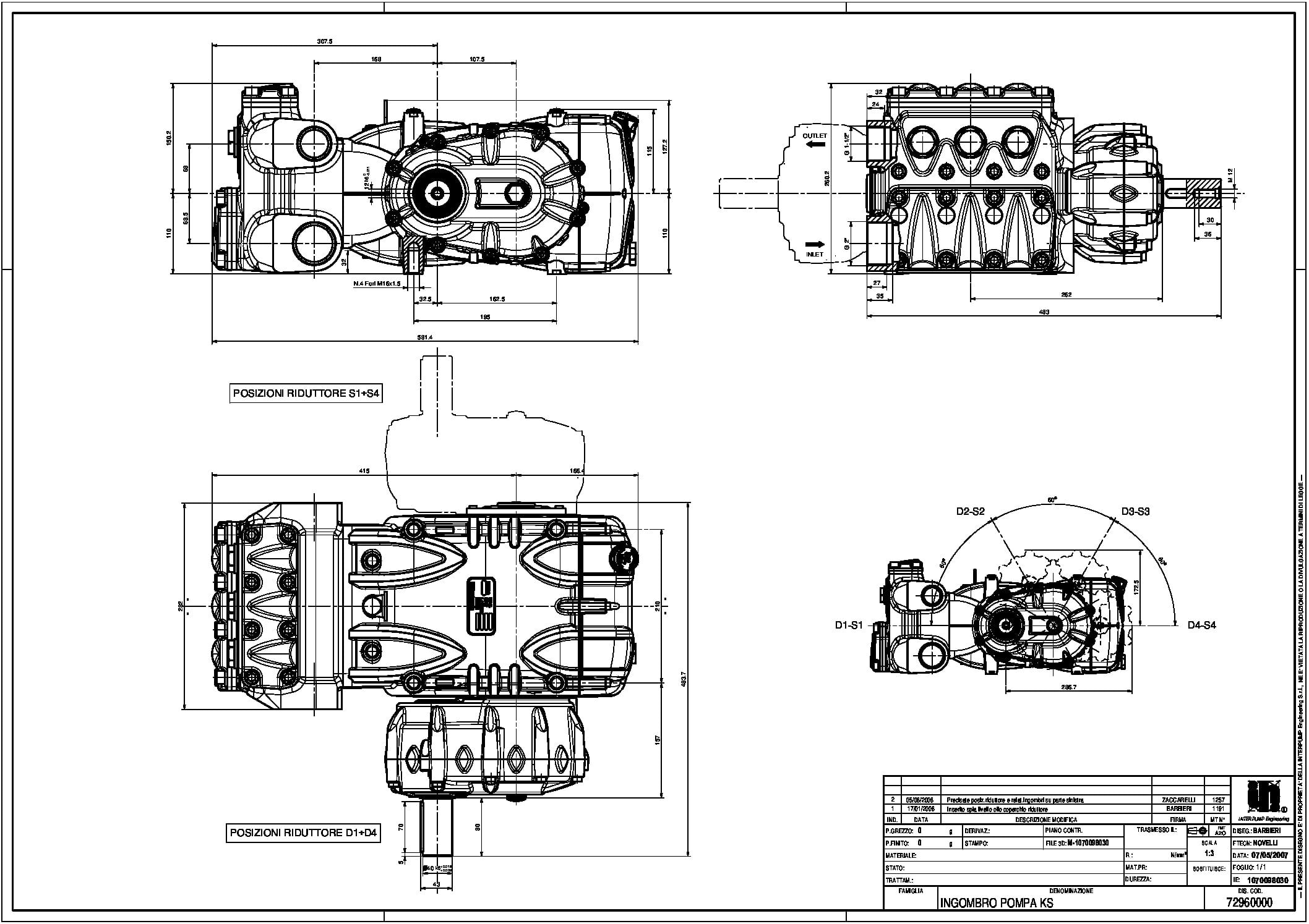 PUMP KS28 R WITHOUT GEARBOX W/FLANGE