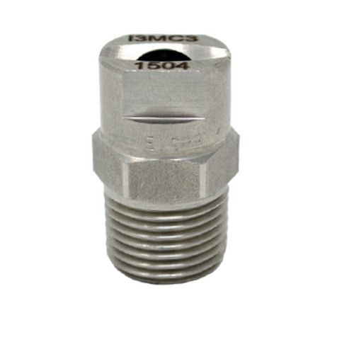 Flat jet nozzle type C3E 1/4"M index 06 angle 50° stainless steel