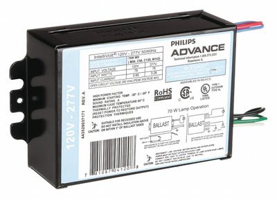 ADVANCE Ballast: Metal Halide, 70 W Bulb Watt - Max, ANSI Code C139/C98/M1/M139/M98 - Electronic HID Ballasts