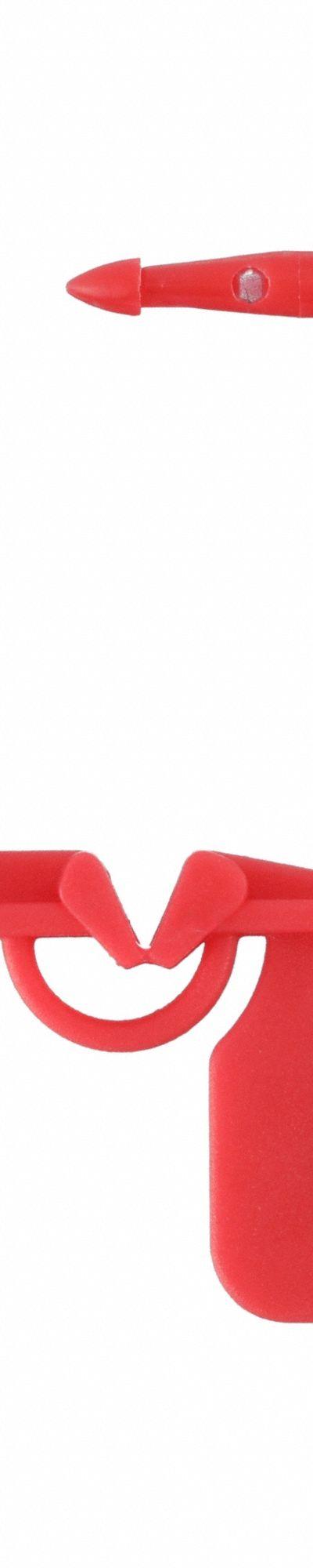 UNIVERSEAL Padlock Seals: Red - Plastic Hasp Padlock Seals