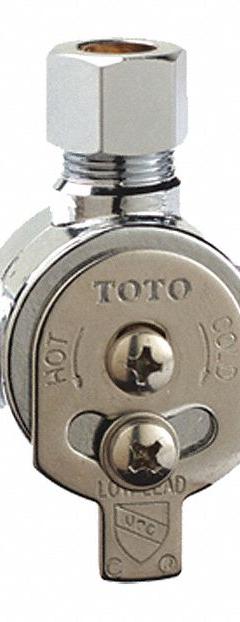 TOTO Mixing Valve: For TOTO EcoPower Series Series, Use with Hot/Cold Water, Brass (MPN TLM10). Key specifications — Compatible Series: TOTO EcoPower Series; For Water Temperature: Hot/Cold; Compatible Brand: TOTO; Product Type: Mixing Valve; Includes: Supply Hoses; Material: Brass.