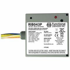 RIB Enclosed Pre-Wired Relay: 20 A Rating, 480V AC, 3PST-NO, 0.50 in NPT (MPN RIB043P). Key specifications — Nipple Size: 0.50 in NPT; Brand: RIB.