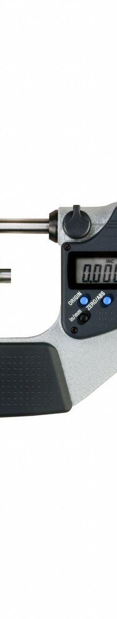 MITUTOYO Calibrated Micrometer: 0 in to 1 in /0 mm to 25.4 mm, Inch/Metric, +/- 0.0001 in Accuracy (MPN 293-342-32CAL). Key specifications — attr1182744: 0.00005 in/0.001 mm; attr1182776: IP65; attr1182741: MITUTOYO; attr1182743: +/- 0.0001 in; attr1182759: Yes.