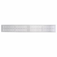 ZURN Grate: C, Rectangular, Slotted, 5 1/2 in Overall Wd, 40 in Overall Lg, 1 1/4 in Overall Ht (MPN P6-RPSC). Key specifications — Color: Gray; Brand: ZURN; Finish: Unfinished; Grate Surface Type: Slotted.