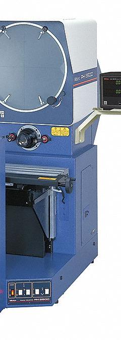 MITUTOYO Optical Comparator: Horizontal, Erect Image, 17 11/16 in x 5 11/16 in Table Size, 10X (MPN 172-868-11A-KA). Key specifications — attr1183445: Erect Image; attr1183446: 17-11/16 in x 5-11/16 in; attr1183447: 10X; attr1183448: 14 in; attr1183450: 10 in; attr1183451: 6 in; attr1183467: MITUTOYO.