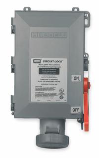 HUBBELL Mechanical Interlock: 250V DC/600V AC, Single/Three Phase, 30 A, 3 Pole, 4 Wire (MPN HBL430MIS2W). Key specifications — Brand: HUBBELL; Reverse Service: No.