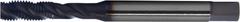 CLEVELAND Spiral Flute Tap: M5x0.8 Metric, 6H, 3 Flute, Semi-Bottoming Chamfer, TiAlN Coated Cobalt (MPN C89237)