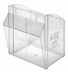 QUANTUM STORAGE SYSTEMS Tip-Out Bin: 8 5/8 in x 7 3/8 in x 5 7/8 in, Frame, Not Stacking Capable (MPN QTB303CUP). Key specifications — Compatible Bin Manufacturer Model Number: QTB303IY; Brand: QUANTUM STORAGE SYSTEMS.