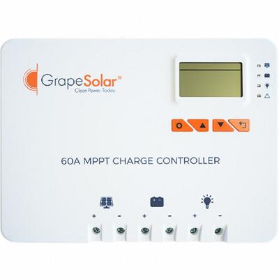 GRAPE SOLAR Solar Charge Controller: 60 A Max Current, 150 V DC Max Solar Input Volt - Solar Charge Controllers