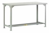 LITTLE GIANT Workbench: Fixed Ht, 72 in x 36 in, Gray, No Additional Components, Steel (MPN WST1-3672-36). Key specifications — Included Components: No Additional Components; Brand: LITTLE GIANT; Color: Gray.