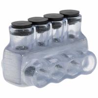 POLARIS Multitap Connector: 4 Port, Single-Sided Entry, 14 AWG – 4 AWG Wire Size, Clear (MPN IPL4-4CB). Key specifications — Body Material: Aluminum; Brand: POLARIS.