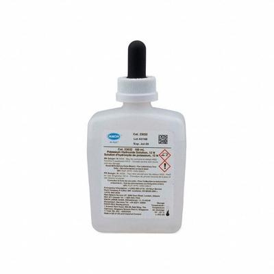 HACH Acetate Buffer Solution: 100 mL Volume, 0.0051 to 5 mg/L, 127-09-3, Buffer/Solution - pH Buffers