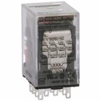 SCHNEIDER General Purpose Relay: Socket Mounted, 6 A Current Rating, 120V AC, 4PDT, G Socket (MPN 8501RS14P14V20). Key specifications — Brand: SCHNEIDER; Base Type: Square; Mounting Style: Socket; Pin Shape: Flat; Electrical Connection: Quick-Connect; Manufacturer Part Number: 8501RS14P14V20; Series: Square D 8501R Miniature Control Series.
