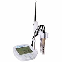 ENVIRONMENTAL EXPRESS Benchtop Multiparameter Meter Kit: Conductivity/pH/Temp, Calibration Solutions (MPN 3541950). Key specifications — Test Parameters: Salinity; Manufacturer Part Number: 3541950; Configured Test Parameters: Conductivity; Measurement Components Included: pH Electrode, Probe; Other Accessories Included: Power Supply; Reagents and Solutions Included: Calibration Solutions.