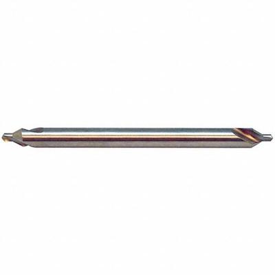 KEO Center Drill: Plain Type, #3, 90°, 5 in Overall Lg - Plain-Tip Center Drills