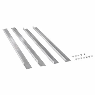 Dayton Louver Flange Kit: Aluminum, Fits 5NKH8/5NKJ5, 30 in H Wall Opening - Flange Kits