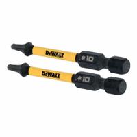 DEWALT Torsion Bit: Torsion Bit, T10 Bit Size, Imperial, Torx® Head, T10 Bit Industry Size, Std, Hex (MPN DWAF2TX10IR2). Key specifications — attr1119738: Hex; attr1119735: Imperial; attr1119740: Standard; attr1119734: S2 Steel; attr1119737: Torsion Bit; attr1119741: DEWALT.