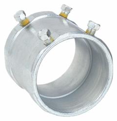 RACO Set Screw Coupling: Steel, 1 1/4 in Trade Size, 2 3/16 in Overall Lg, IMC/RMC, Concrete Tight (MPN 3025). Key specifications — Compatible Conduit Type: IMC; Brand: RACO.