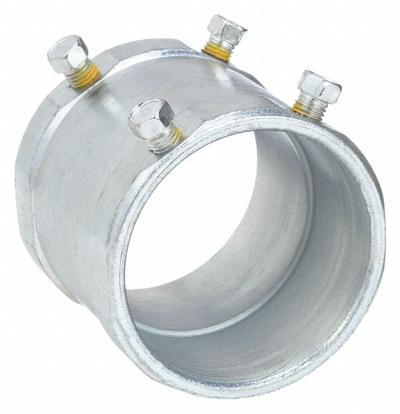RACO Set Screw Coupling: Steel, 1 1/4 in Trade Size, 2 3/16 in Overall Lg, IMC/RMC - Set Screw Couplings