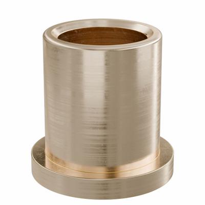 OILITE Flanged Sleeve Bearing: Bronze, SAE 841, 3/4 in Bore, 1 in OD, 1 1/4 in Lg - Lubricated General Purpose Metallic Flanged Sleeve Bearings