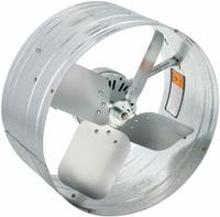 Attic Exhaust Fan: Gable Mount, Electric Motor, Max. 2,300 sq ft Attic, 1,650 cfm Max., Thermostat (MPN 10W194). Key specifications — Includes: Metal Housing; Includes Humidistat: No; Includes Shutter: No; Includes Thermostat: Yes; Mounting Location: Gable; Nameplate Voltage: 120V AC; High-Efficiency Motor: No; Brand: DAYTON.