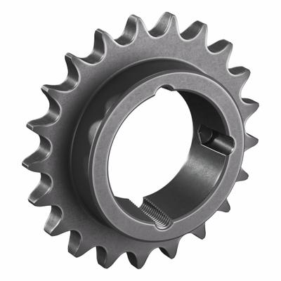 TSUBAKI Sprocket: For 60 Chain, 21 Teeth, 5.033 in Pitch Dia, 5.426 in Outside Dia - Size 60 Bushed-Bore Roller Chain Sprockets