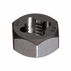 CHICAGO-LATROBE Hex Threading Die: M3x0.5 Metric, 5/8 in Hex Wd, Carbon Steel (MPN 404806)