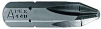 APEX Insert Bit: Insert Bit, Imperial, PH2 Bit Industry Size, #2 Bit Size, Std, Impact Rated, 500 PK (MPN 440-2X-500PK). Key specifications — attr1119695: APEX; attr1119703: S2 Steel; attr1119710: Standard; attr1119708: Hex; attr1202404: #2.
