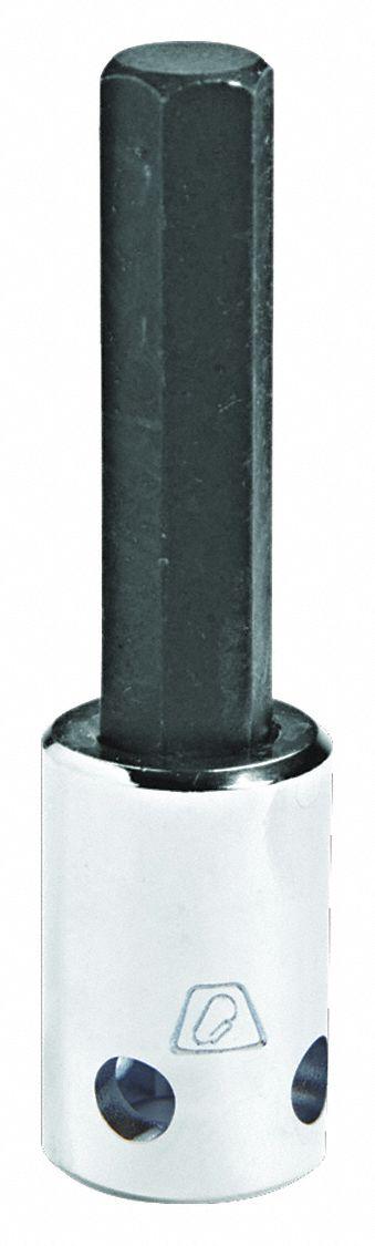 PROTO Socket Bit: 3/8 in Drive Size, Hex Tip, 3/8 in Tip Size, 2 23/32 in Overall Lg - Hex Bit Sockets