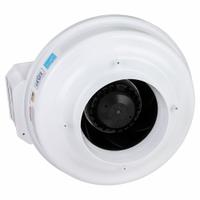 In-Line Duct Fan: 327 cfm Max., 6 in Duct, 68 W, 120V AC, 1 Ph, IP44, Thermoplastic (MPN 45026). Key specifications — Includes: Mounting Bracket; Brand: FANTECH; Speed Controllable: Yes; High-Efficiency Motor: No; Housing Material: Thermoplastic; Nameplate Voltage: 120V AC; Number of Speeds: 1; Airflow @ 0.000 in SP - Range: 250 to 499 cfm.