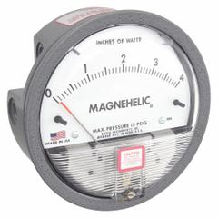 DWYER Differential Pressure Gauge: Back/Single-Side, 1/8 in NPT Female, 2000, 4 in Dial, IP67, IP67 (MPN 2004). Key specifications — Sensor Type: Diaphragm; Series: 2000; Housing Material: Die Cast Aluminum; Certificate of Calibration: Not Included.