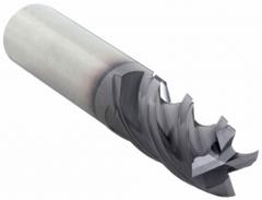 WIDIA HANITA Square End Mill: Carbide, TiAlN Coated, 4 Flute, 5/16" Mill Dia, 1/2" LOC, 2" OAL (MPN TF4V4508003S)
