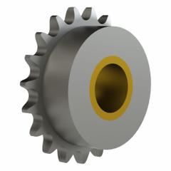 BREWER MACHINE & GEAR Idler Sprocket: For 60 Chain Size, Steel, 17 Teeth, 4.46 in Outside Dia. (MPN 60B17U). Key specifications — Bearing Type: Bushing; Brand: BREWER MACHINE & GEAR; Bore System of Measurement: Inch.