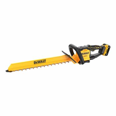 DEWALT Hedge Trimmer: 20V MAX* Platform, 1 in Cutting Wd, 24 in Blade Lg, Double-Sided Blade - Battery-Powered Standard Hedge Trimmers