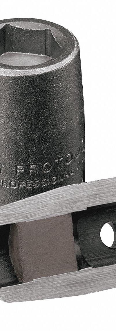 PROTO Power Socket: Magnetic, 3/8 in Drive Size, 3/8 in Socket Size, 6-Point - SAE Power Sockets