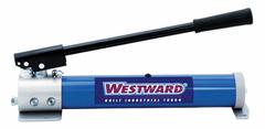WESTWARD Hydraulic Hand Pump: 2 Stages, Single Acting, 200 psi Max. Pressure 1st Stage, Aluminum (MPN 13X040). Key specifications — Brand: WESTWARD; Cylinder Compatibility: Single Acting.