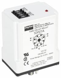 DAYTON Single Function Time Delay Relay: Socket Mounted, 120V AC/DC, 10 A, 8 Pins/Terminals (MPN 6A854). Key specifications — Brand: DAYTON.