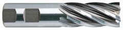 YG-1 Square End Mill: High Speed Steel, 6 Flute, 2" Mill Dia, 2" LOC, 4-1/2" OAL (MPN 07228)