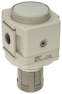 SMC Regulator: Die-Cast Aluminum, 3/8 in Rc, 7.251887 psi to 123.2821 psi, 1 MPa Max Op Pressure (MPN AR40-N03-Z-D). Key specifications — attr111664: No; attr111400: AR-D; attr111627: SMC.