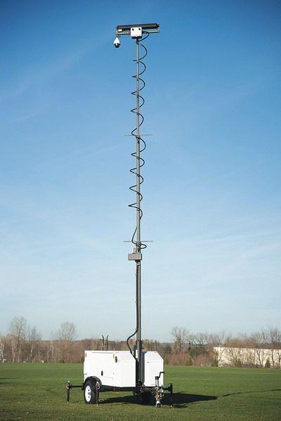 COMMANDER 3400 Surveillance Trailer: Surveillance Trailer, 7 ft Collapsed Ht - Portable Mounted Video Surveillance Systems