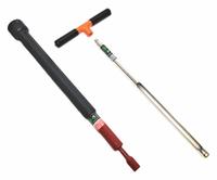 AMS Soil Recovery Probe: Regular, Nickel Plated 4130 Alloy Steel, Threaded, 5/8 in Connection Size (MPN 401.05). Key specifications — Brand: AMS; Product Type: Soil Recovery Probe; Probe Type: Regular; Connection Type: Threaded; Material: Nickel Plated 4130 Alloy Steel; Includes: 10 in Cross Handle.