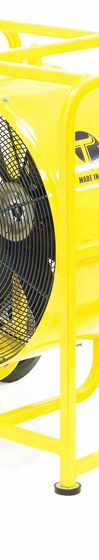 TEMPEST Hazardous-Location Fan: 24 in Blade Dia, 115/208 to 230V AC, Mobile, 1 hp, Direct Drive (MPN 913-1161). Key specifications — Mobility: Mobile; Voltage: 115/208 to 230V AC; Brand: TEMPEST.