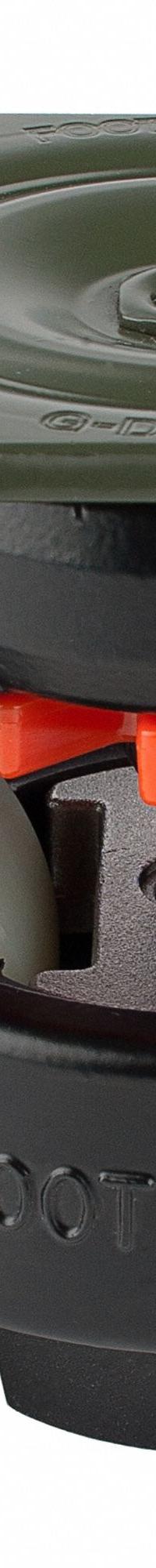 FOOT MASTER Plate Caster: Polyurethane Tread, 63 mm Wheel Dia, 103 mm Mounting Ht, Medium Duty (MPN GD-80-F-HUP-FBL). Key specifications — Brand: FOOT MASTER; Frame Color: Black.