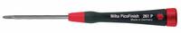 WIHA Precision Phillips Screwdriver: PicoFinish, Std Lg, Not ESD Safe, Not Tether Capable (MPN 26140). Key specifications — attr1205203: #1; attr1205229: WIHA.