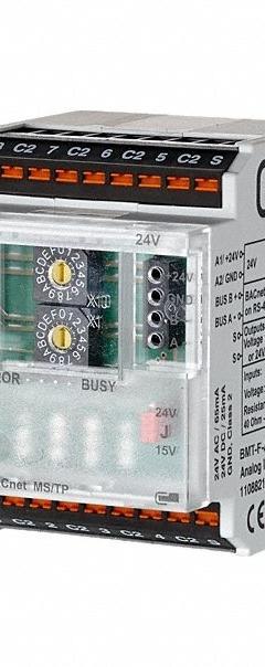 METZ CONNECT MS/TP Module: C-Logline, BACnet MS/TP, DIN Rail Mounting, 1108821370, 24V AC/DC. Key specifications — Manufacturer Part Number: 1108821370; Power Required: 24V AC/DC; Product Type: MS/TP Module; Series: C-Logline.