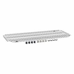 EZ-Add Wire Shelf,Silver,Steel (MPN EZA-2460NC). Key specifications — NSF Approved: Yes; Recommended Environment: Dry; Resistance Properties: Dry Environment; Material: Steel; Brand: METRO; Color: Silver; Finish: Chrome; Shelf Adjustment Type: Split-Sleeve.