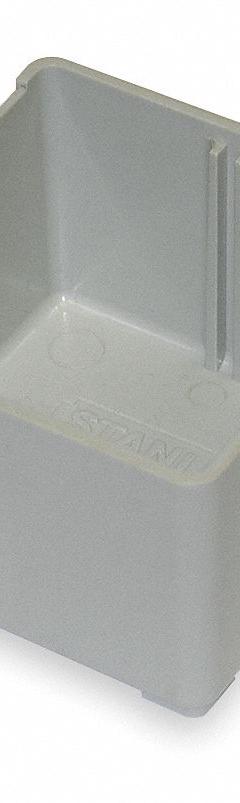 VIDMAR Bin Cup: 3 in x 3 in, 2 1/8 in Overall Ht, Gray, BN2544. Key specifications — Color: Gray; Product Type: Bin Cup; Brand: VIDMAR; Includes Dividers: No; Manufacturer Part Number: BN2544.