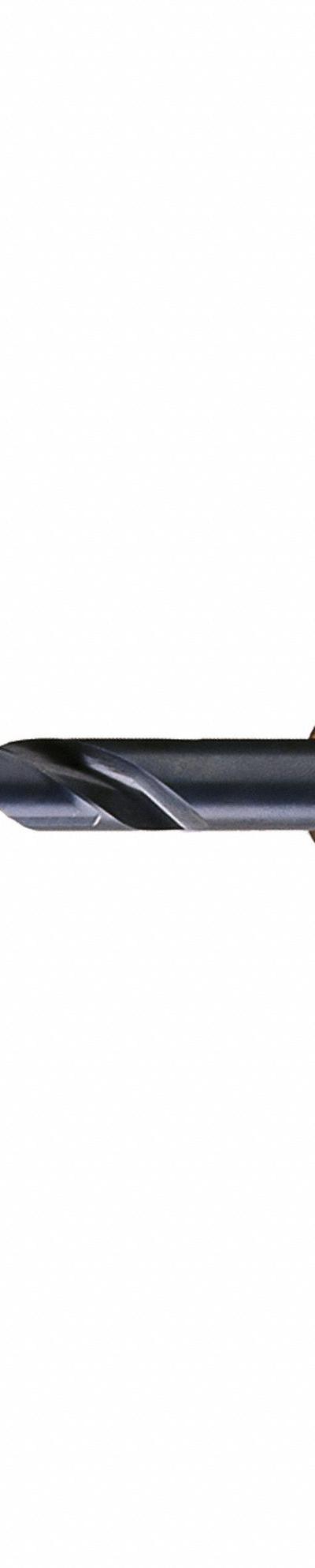 CLE-LINE Taper Shank Drill Bit: 10.5 mm, 118° Point, Black Oxide HSS, MT1 Shank - High-Speed Steel Taper-Shank Drill Bits
